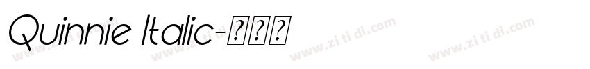 Quinnie Italic字体转换